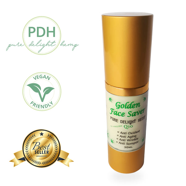 30ml pump bottle of golden face saver